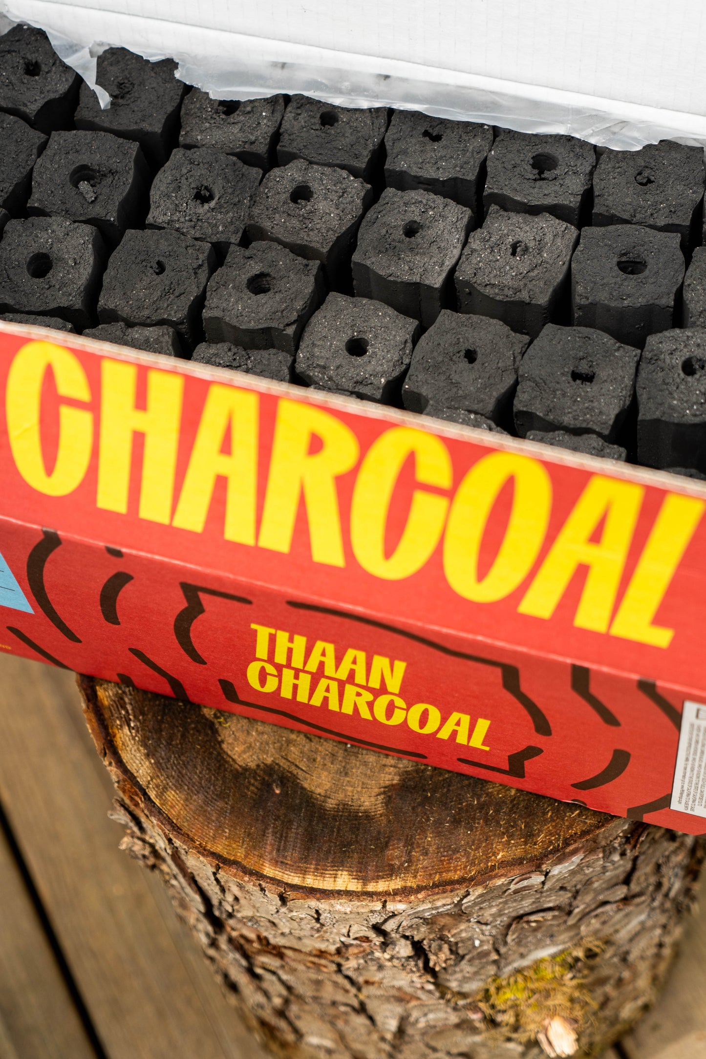 Thaan Charcoal, Chef's Choice Premium Grilling Charcoal, Log Style, 22lb