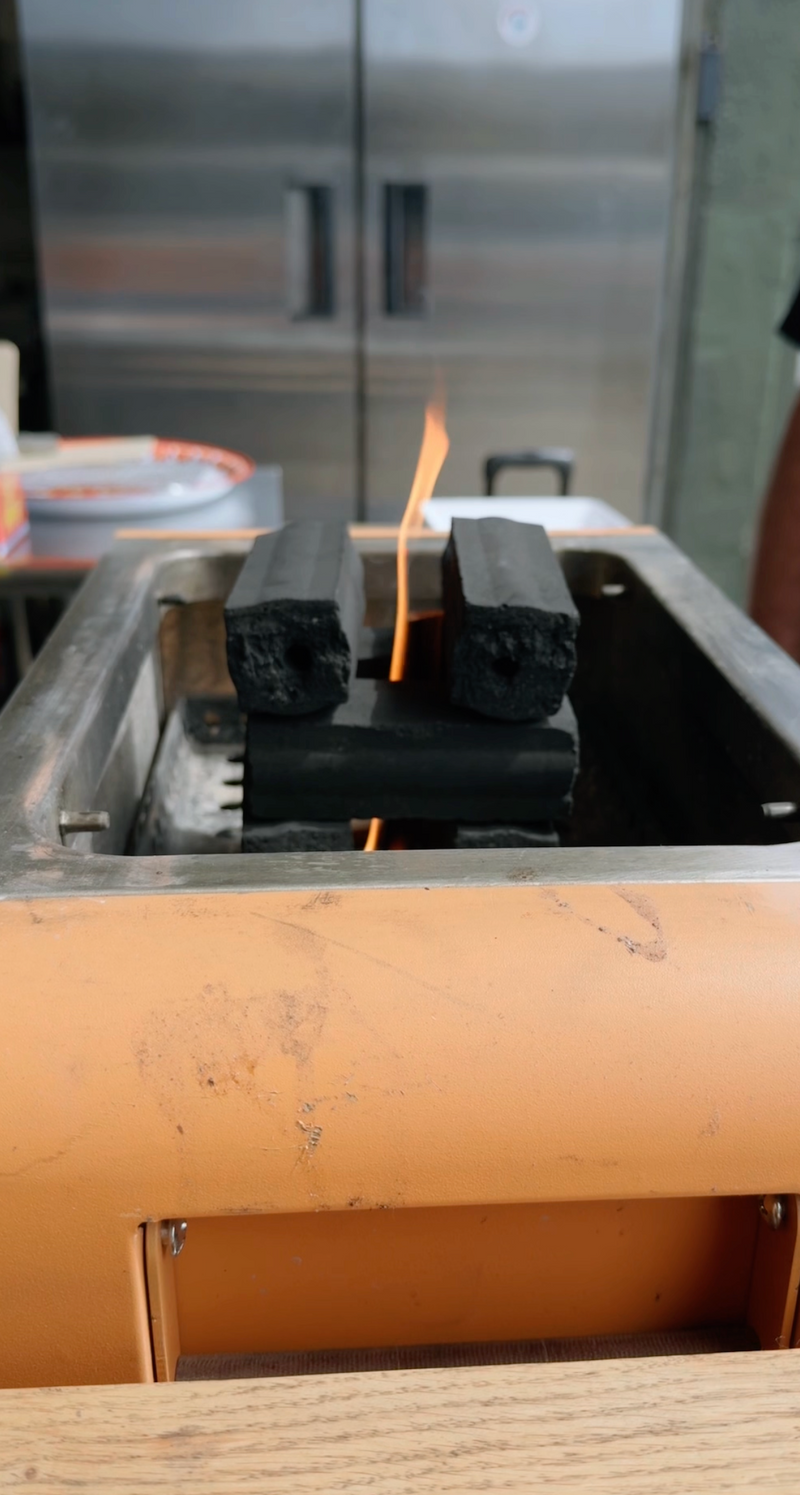 How to light thai-style charcoal in the thaan grill